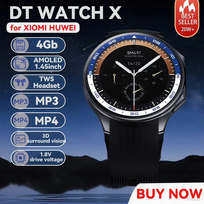 

For Huawei Xiaomi New 32G RAM Memory Smart Watch Men 1.43 inch Local Heart Rate Bluetooth Call AMOLED 466*466 HD SmartWatch Man