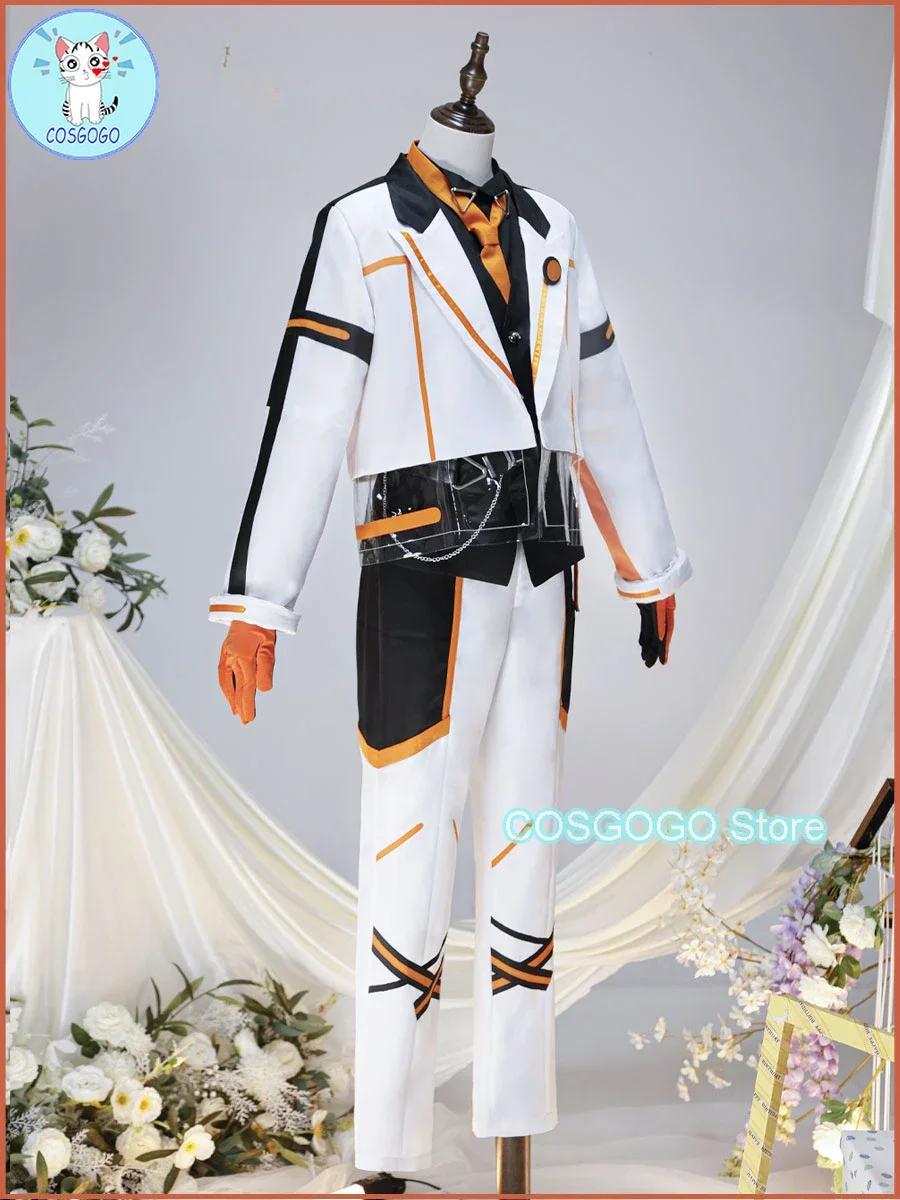 NIJISANJI Vtuber Alban Knox 1st Cosplay Costume Noctyx 1 Anniversary Halloween Outfits Men New Suit Uniform Anime Clothes