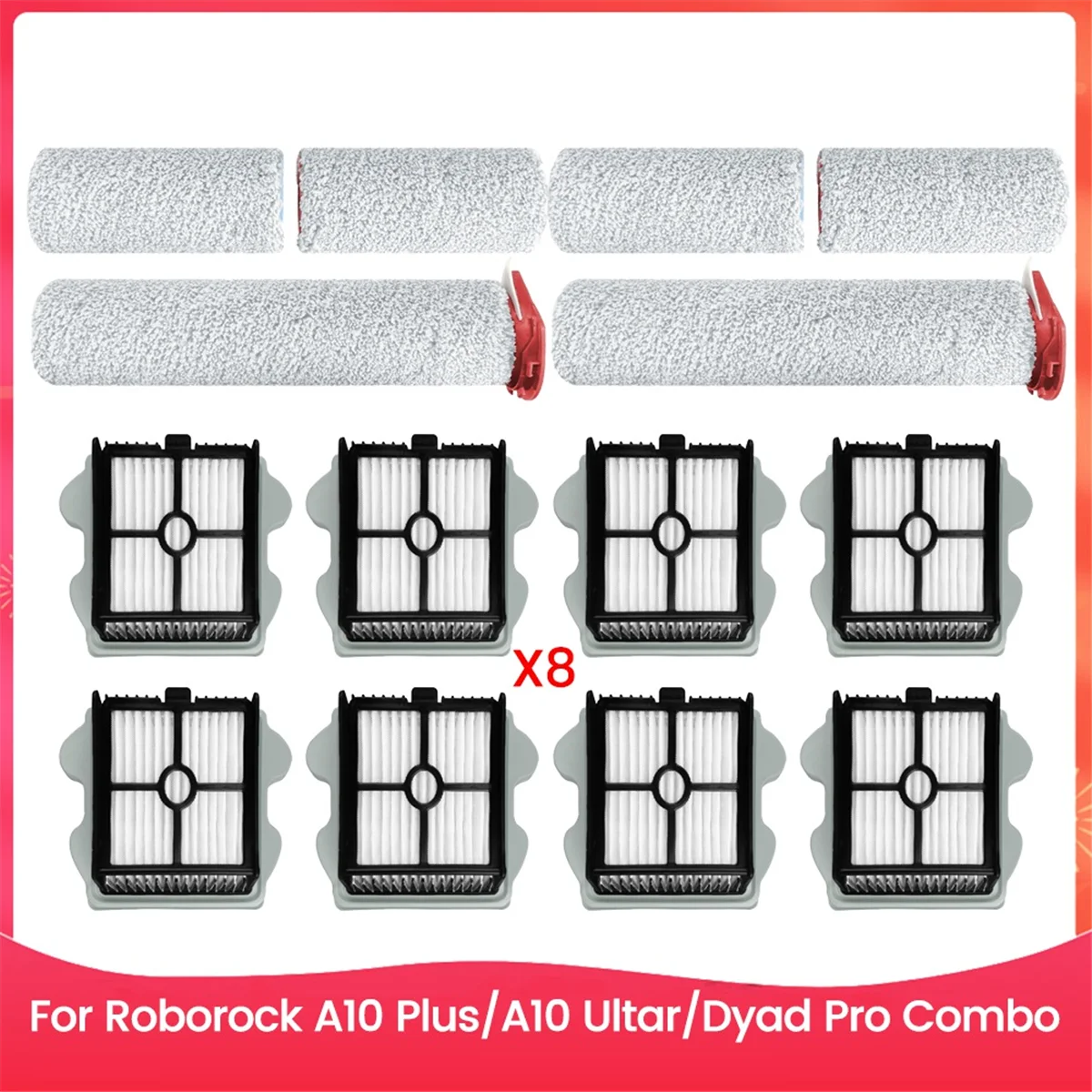 FZFZ Щетка и комплект фильтров для пылесоса для влажной и сухой уборки для комбинированного пылесоса A10 Plus A10 Ultar Dyad Pro, запасные части