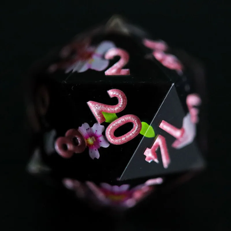 Mini Planet D20 Dice D&D Layered Sticker Dice Polyhedral Resin 20 Sided Dice Wholesale and Custom For RPG DND Pathfinder