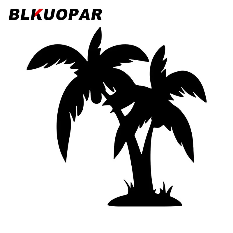 

BLKUOPAR Interesting Palm Tree Car Stickers Occlusion Scratch Vinyl Decal Waterproof Motorcycle Graphics Die-cut Car Accessories