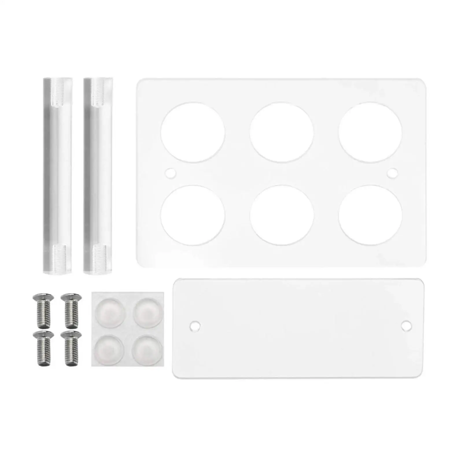 

6 Holes Ice Cream Cone Holder Clear Acrylic Waffle Cone Display Stand Roll Sushi Popcorn Rack For Party Wedding Kids Birthday