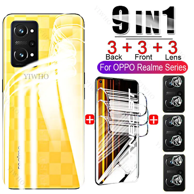 

Water Gel Hydrogel Film for OPPO Realme GT Neo 3T HD Not Glass for Realme GT GT2 Explorer Master GT Neo2T Screen Protectors+Back