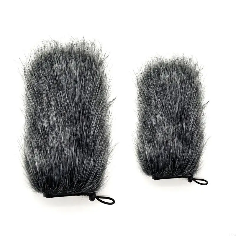 Microphone Windscreen Cover Furry Windscreen Wind Cover Windproof Microphone Sleeve 9-24cm for  Microphone