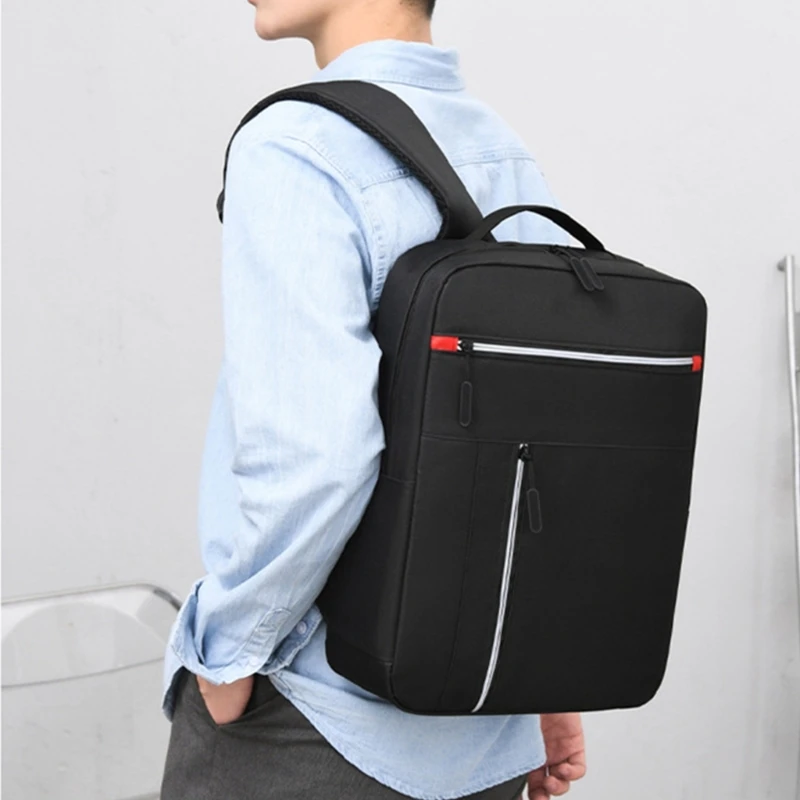 Spacious Business Backpack for Men Large Capacity Laptop Backpack with USB Charging Port for Work and Study 517D