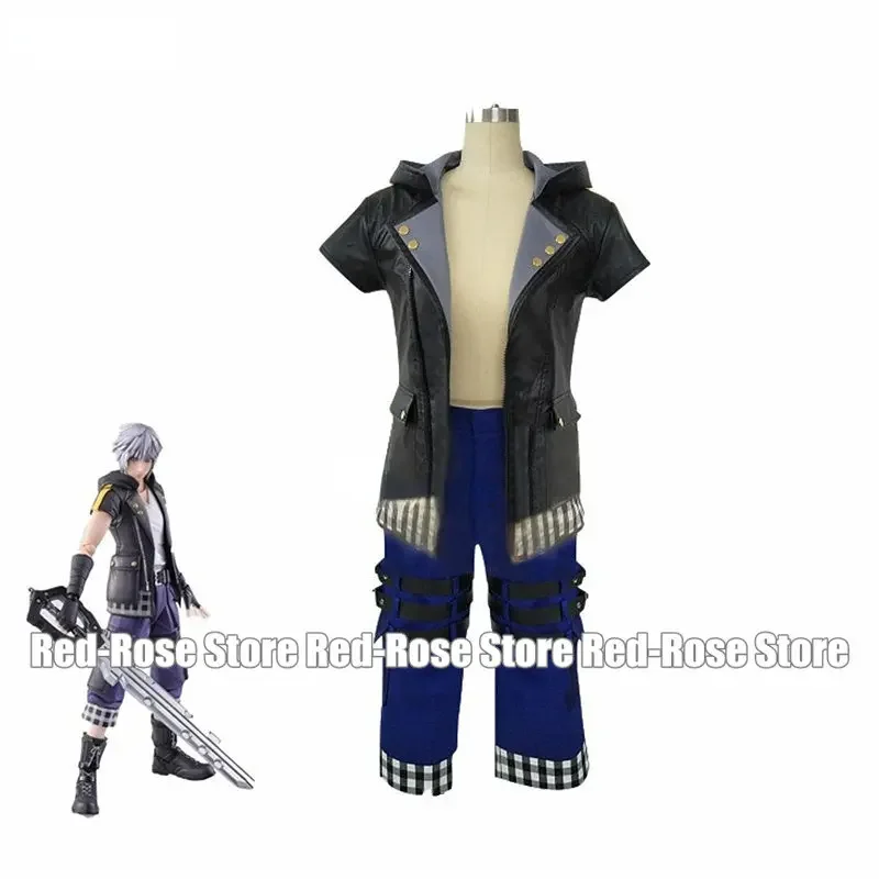

Game Kingdom Hearts 3 III Riku Cosplay Costume Uniform Outfit Custom Made Any Size