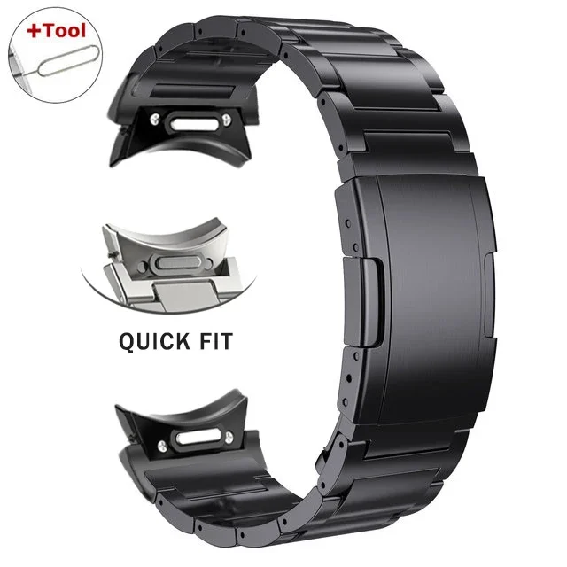 No Gaps Titanium Strap For Samsung Galaxy Watch 6 Classic 43mm 47mm 6/5/4 40mm 44mm 5Pro 45mm Luxury Business Band For 42mm 46mm