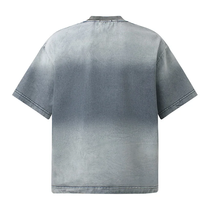 Summer Ovesized Fashion Embrioidery Patches T Shirt Harakuju Streetwear Casual Top Tees For Male