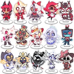 Hazbin Hotel Val Vox Vel Ad Lucifer Alastor Vaggie Anime Peripherals Funny Cartoon Ins Acrylic Stand Ornament Kid Toys Gift