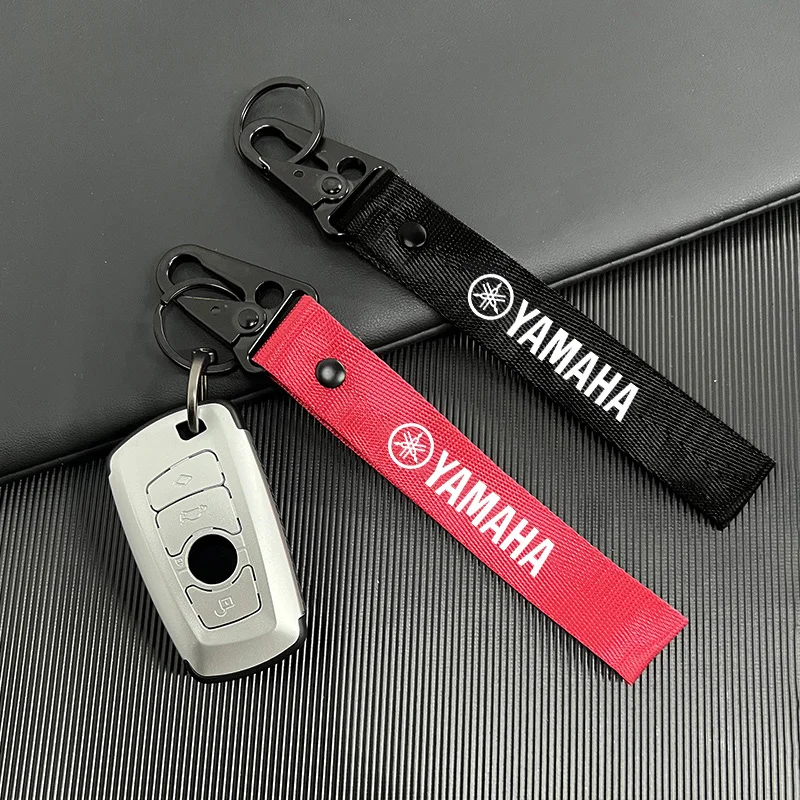 Nylon Motorcycle Key Chain Ring Strap Waist Wallet Keyrings for Yamaha R1 R3 R25 Mt-09 Gift Pendant Keychain Accessories