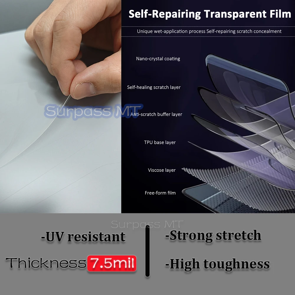 For YAMAHA TENERE 700 MOTORCYCLE Transparent Bodykit Protective Film 2025 Anti-scratch Fits Tenere 700 TPU Film Self-Healing PPF