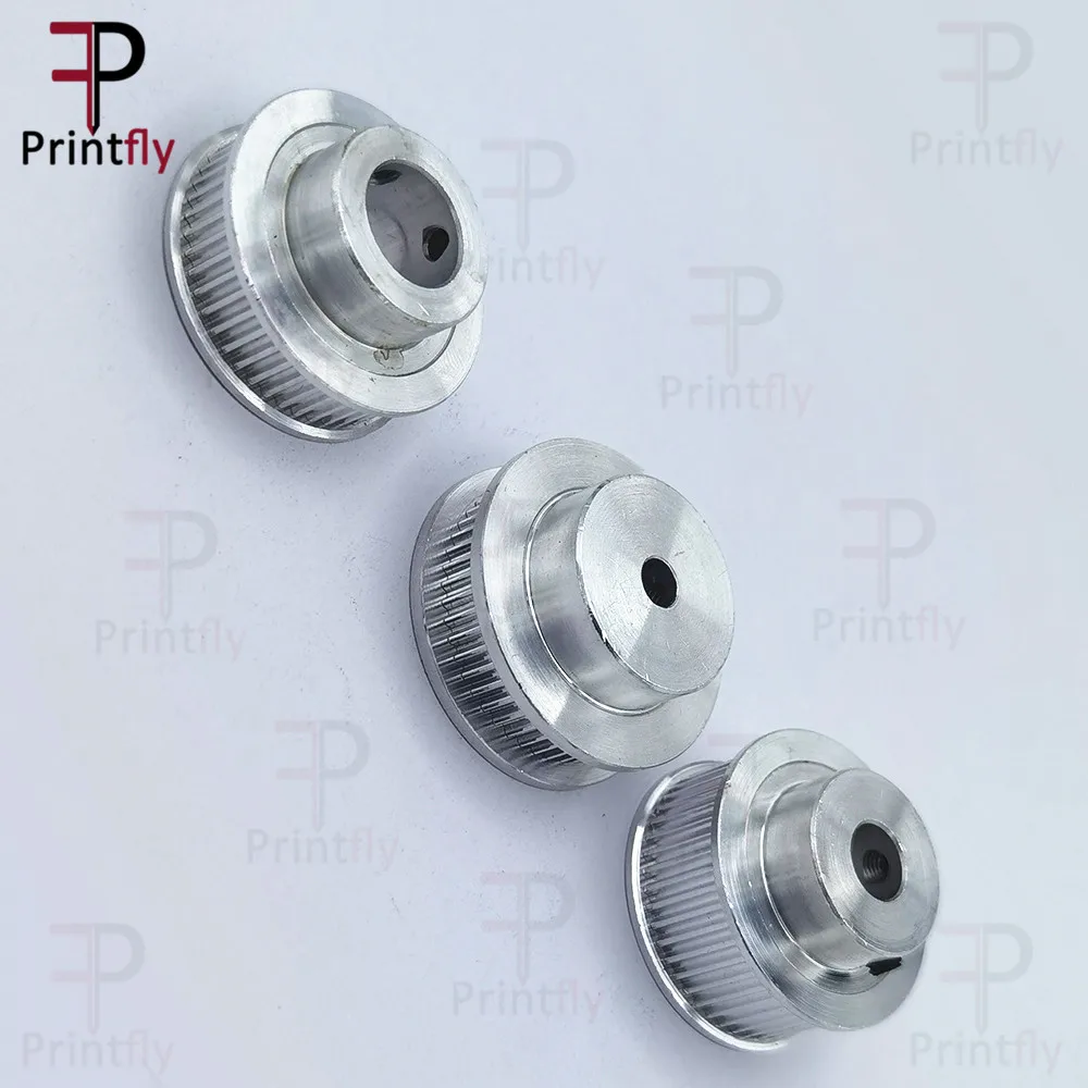 Printfly 2GT 48 teeth 2GT Timing Pulley Bore 5/6/6.35/8/10/12/14mm for GT2 Open Synchronous belt width 6mm/10mm 3D Printer