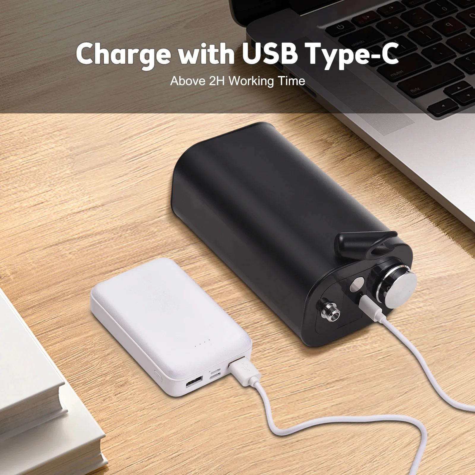 Draagbare draadloze 40PSI hogedruk airbrushkit Oplaadbare draagbare luchtborstels met 0,3 mm punt voor schilderen