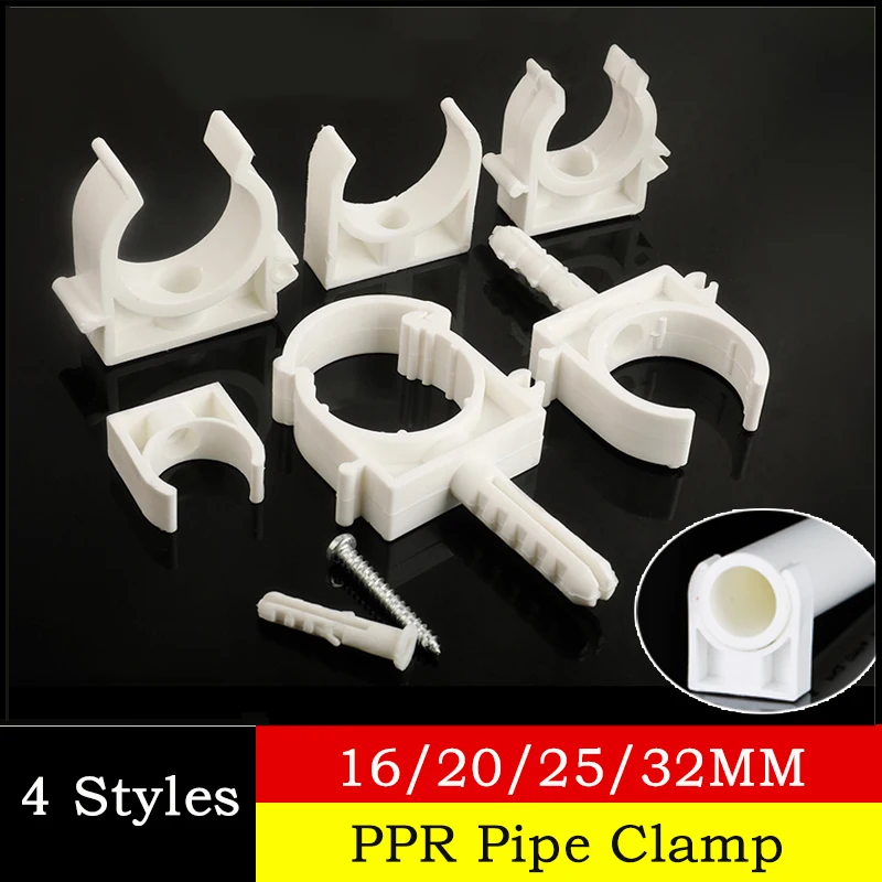 

1~100pcs 16/20/25/32MM PPR Pipe Clamp Connector Garden Irrigation Aquarium Fish Tank Watering Adapter Holder Fixed Snap Fittings