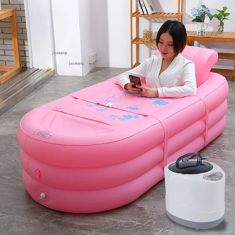 Indoor Household Single PVC Sauna Rooms Home Full Body Sauna Spa Steam Cleaner Machine Portable Sweat Bag Family Lying Bathtub