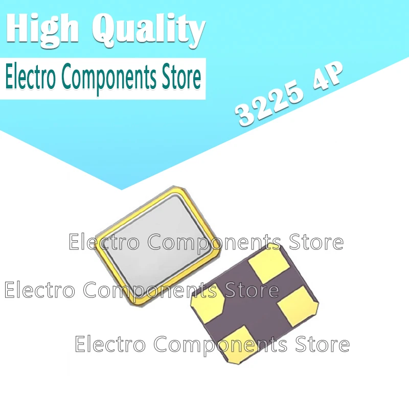 10PCS 3225 SMD Passive Crystal Oscillator 8M 10M 12M 13M 16M 20M 24M 25M 26M 27M 30M 32M 40M 48M 50M 54M 13.560M 27.12M 11.0592M