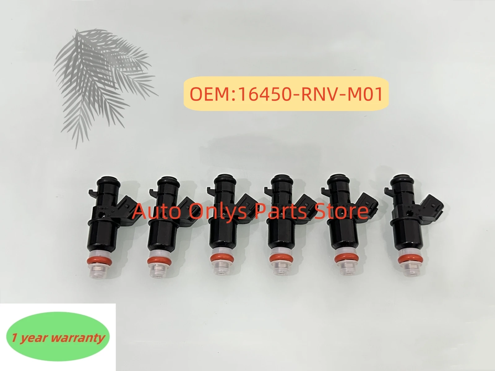 6pcs New 16450-RNV-M01 High quality car accessories For - Honda Fit Injector Nozzle 9 Holes Set 16450RNVM01