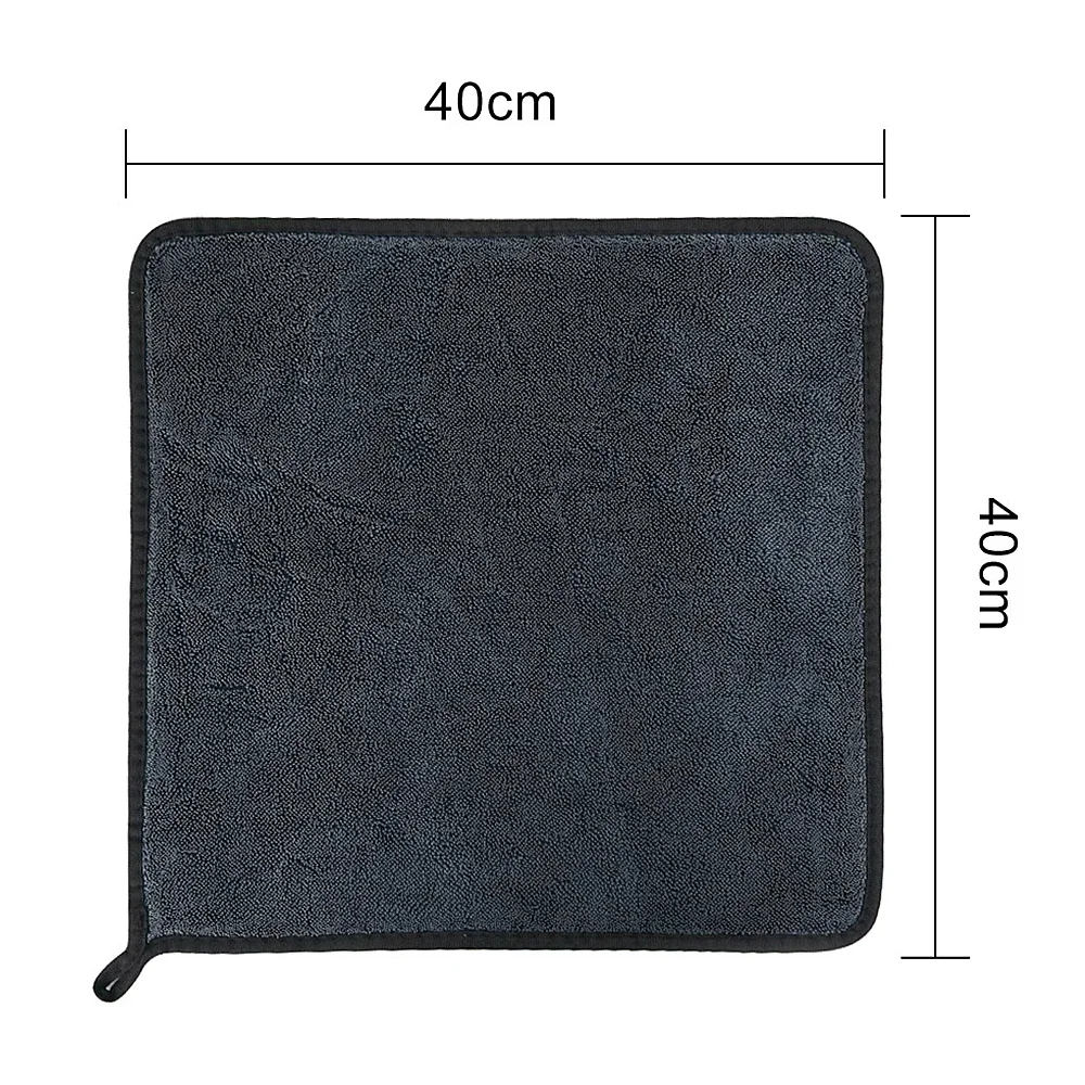 Auto-Waschlappen 1200GSM Doppelseitiges Handtuch Auto-Detailing Gedrehtes Geflecht-Tuch Super Saugfähiger Lappen für Auto- und Hausreinigung Zubehör – Detail 18