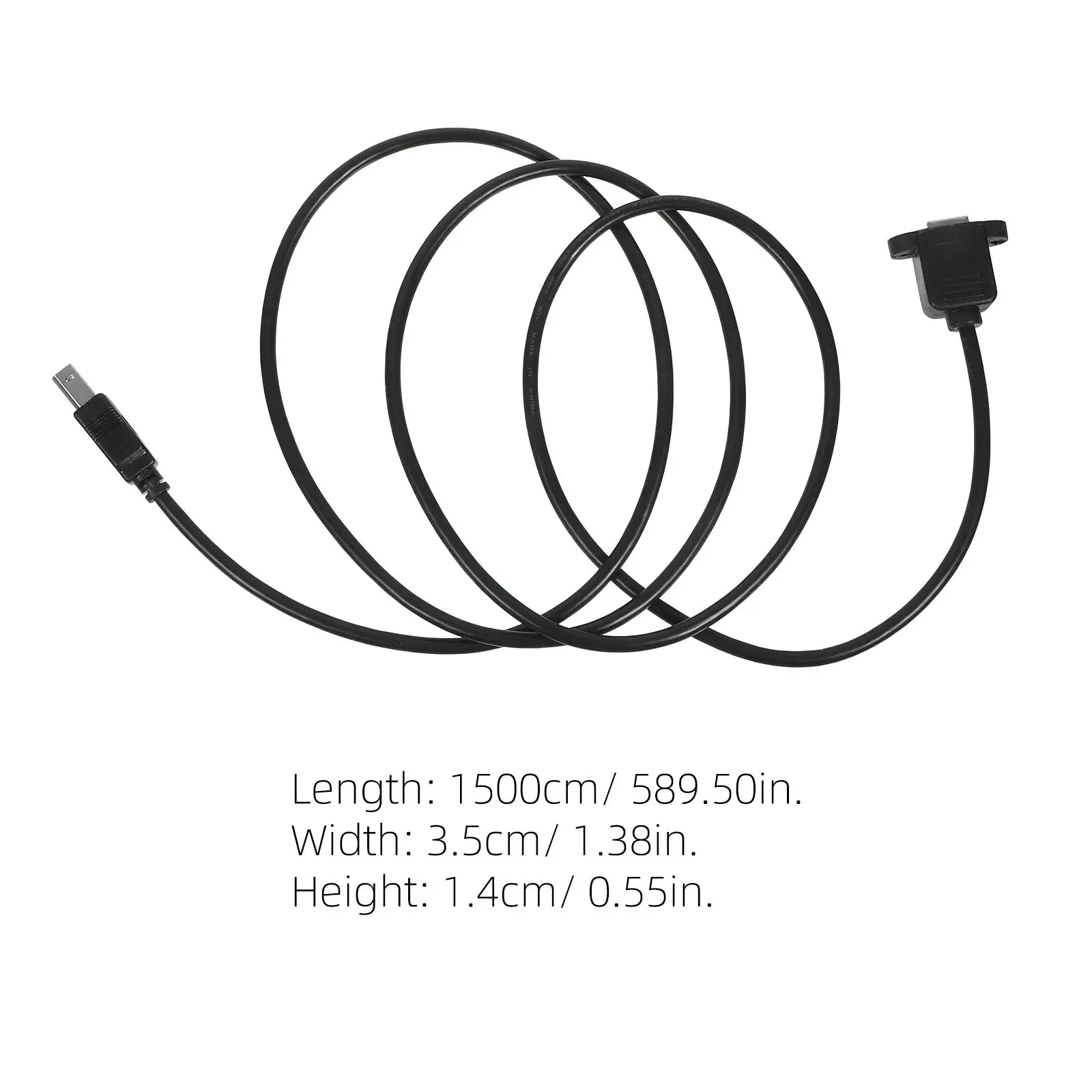 2Pcs Printer Extension Wire for Rotary Mother Printers Extra Long Reach Stable Screw Mount Minimalist Aesthetic Convenient