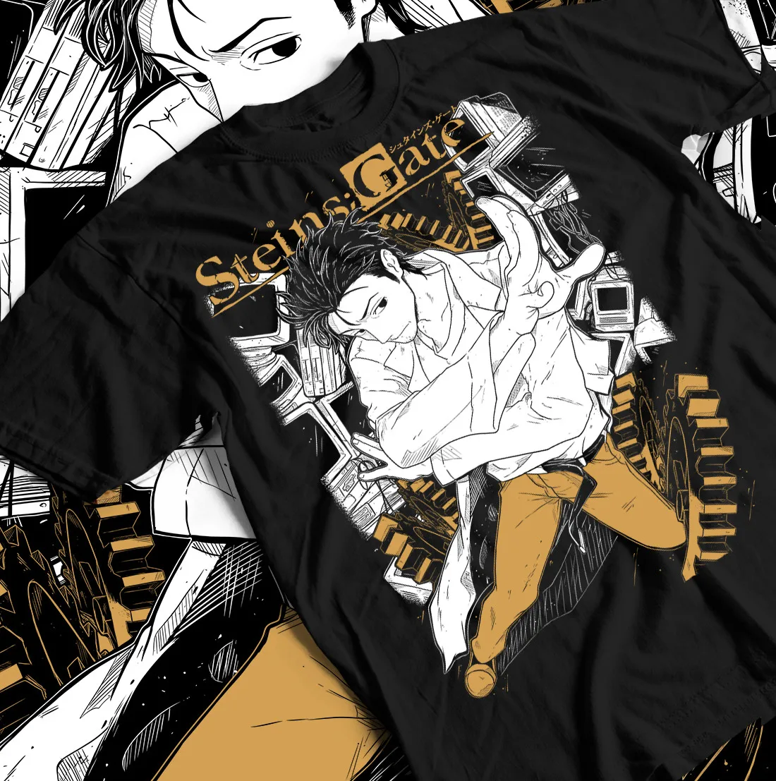 Steins;Gate Okabe & Kurisu Anime Tee | Kawaii Waifu Shirt