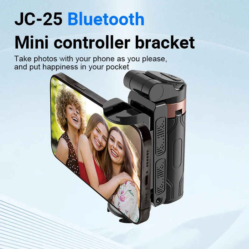 

New Portable Phone Holder Auxiliary Handle Tripod Selfie Stick Bluetooth Remote Control for Phone Vlog Livestreaming Photography