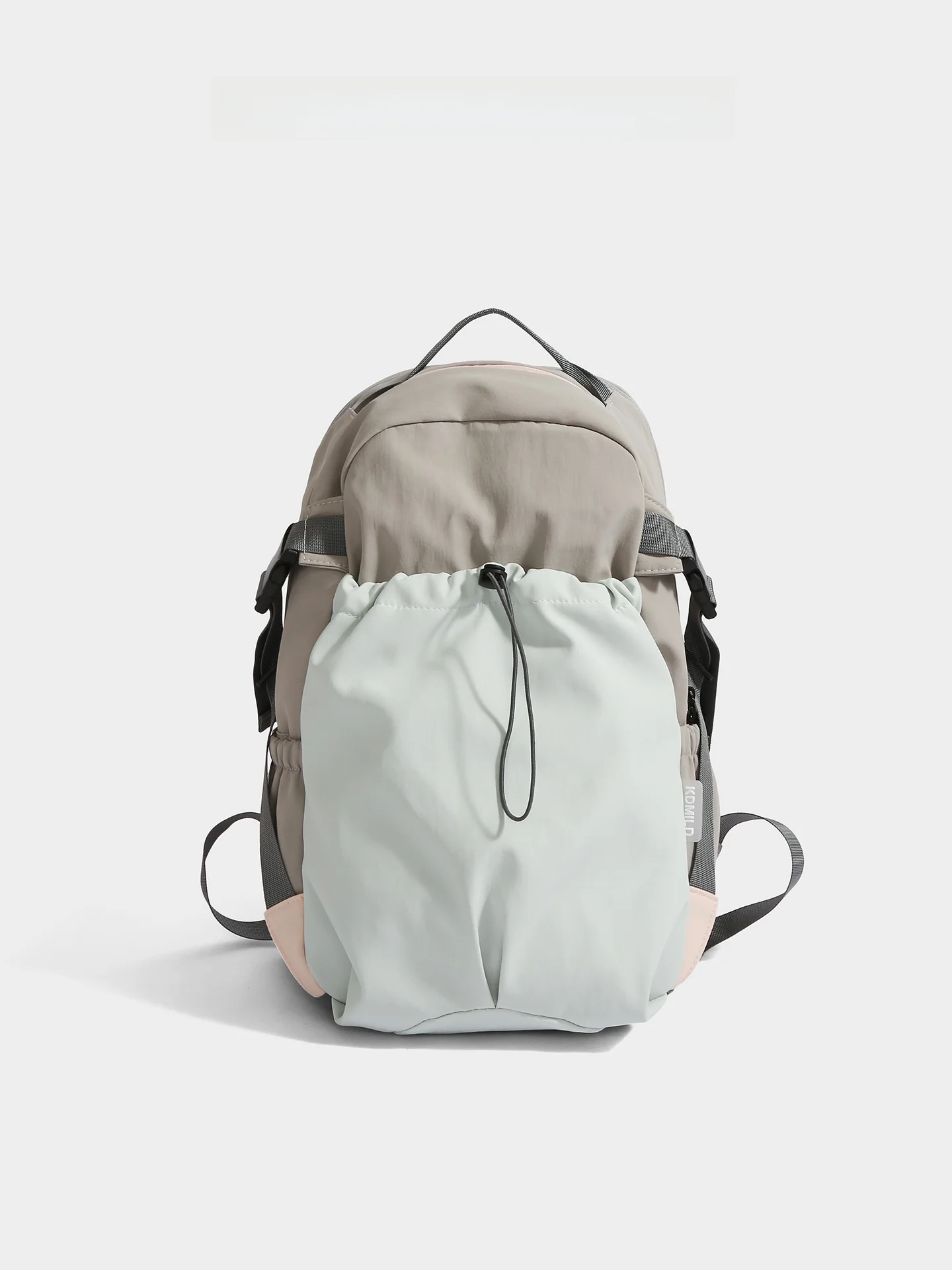  Women's Backpack CHARLIEKITTY Double Shoulder Bag Casual Simple Style Square Shape Drawstring Closure Daily Use