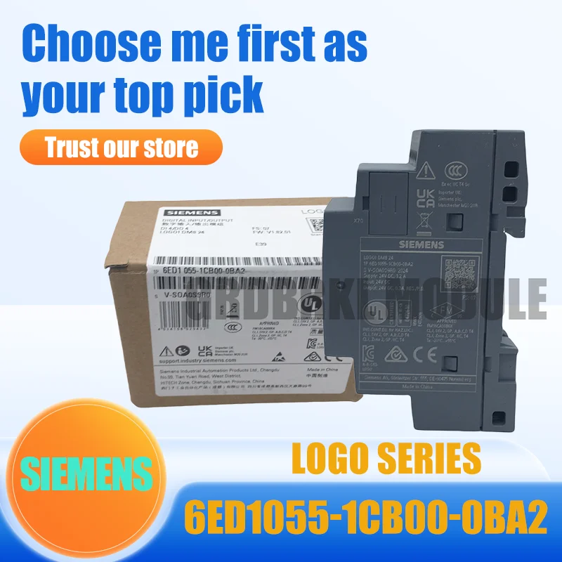

New Original SIEMENS 6ED1055-1CB00-0BA2 6ED1 055-1CB00-0BA2 LOGO! DM8 24 expansion module