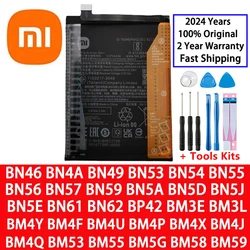 Original For Xiaomi Redmi Note POCO M2 F3 M3 X3 X4 X5 A3 K30 K40 7 7A 8 8T 9 9T 9S 10 10T 10S 10X 11 11T 12 12T Lite Pro Battery