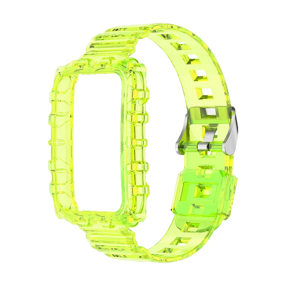 شفافة حزام الحال بالنسبة شاومي الفرقة 7 برو استبدال معصمه مي واضح سيليكون الأشرطة سوار اكسسوارات العصابات