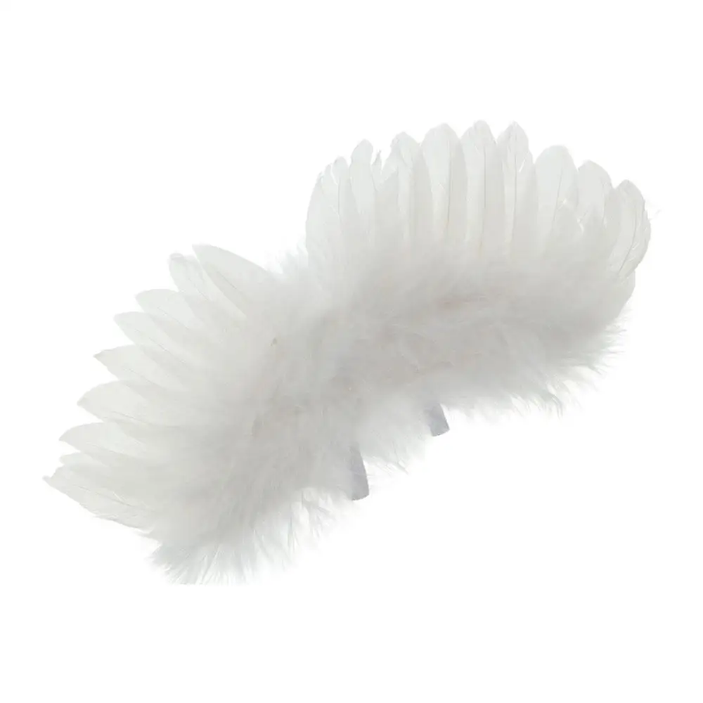 

1Pcs Mini Baby DIY Feather White Angel Wing Photography Props Hanging Ornements Sew Accessories