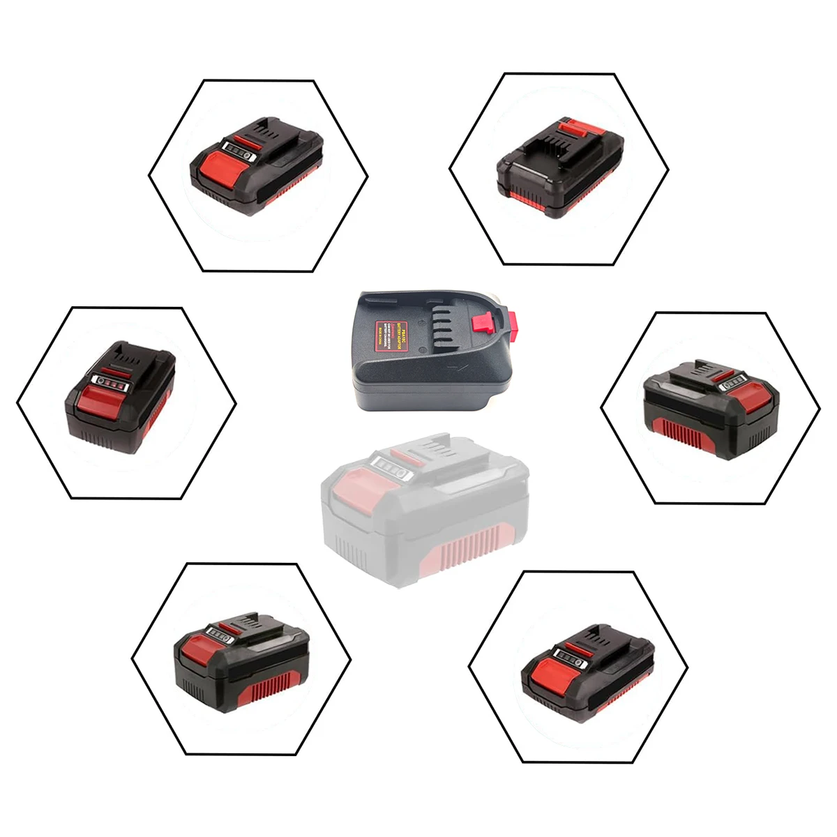 อะแดปเตอร์แปลงแบตเตอรี่ลิเธียม Einhell 18V ใช้ได้กับเครื่องมือไฟฟ้าแบตเตอรี่ลิเธียม Bosch PBA 18V