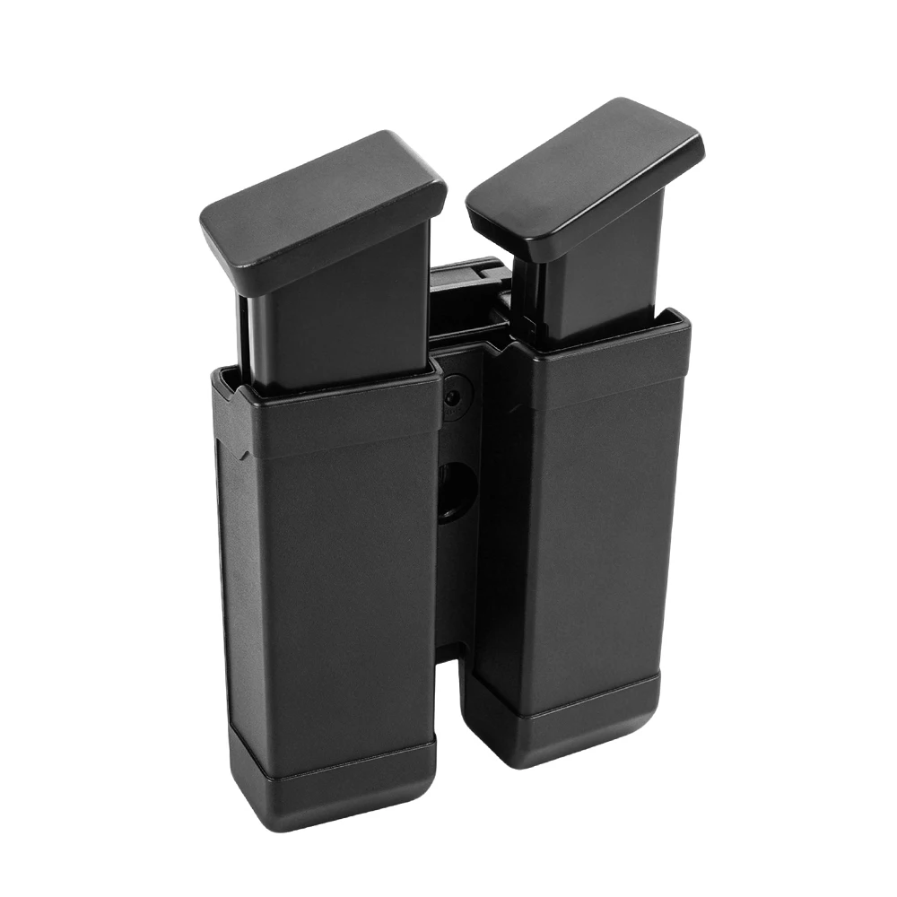 Taktyczna podwójna kabura na magazynki 9MM .40S&W z klipsem do paska, pasująca do modeli Glock, Sig Sauer, S&W, H&K, Beretta, Taurus, Ruger, do użytku podczas polowań. — Zdjęcie 2 z 2
