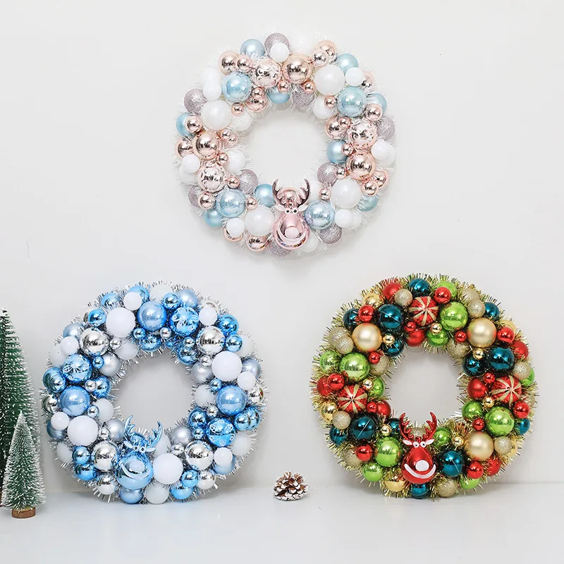 

Christmas Ball Garlands Xmas Party Ornaments Scene Decorations Wall Pendants Garlands Rattan Hoops Christmas Tree Ornaments