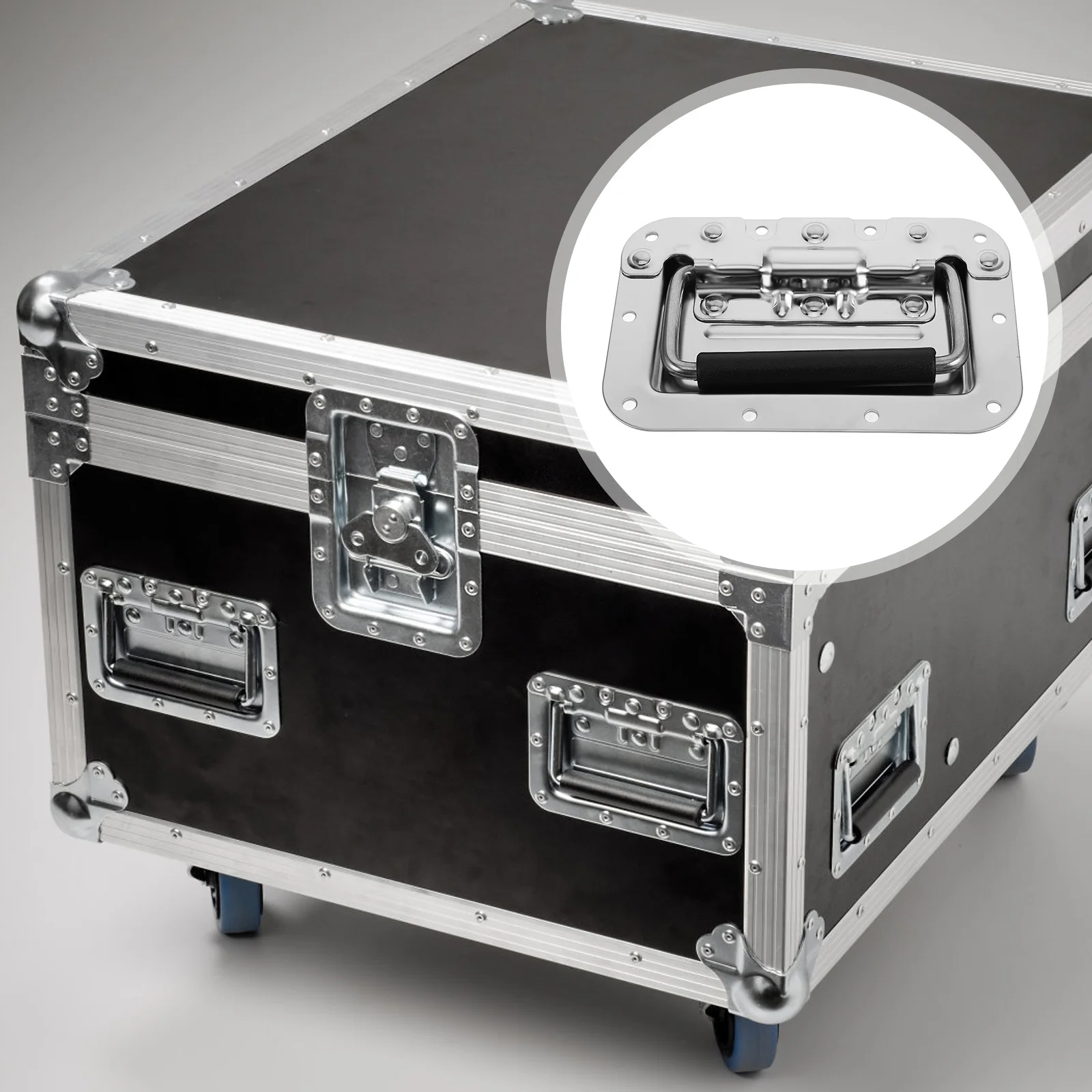 

Recessed Pull Handle for Toolbox Heavy Duty Metal Handle Industrial Cabinet Case Hardware Flight Speaker Container Grip