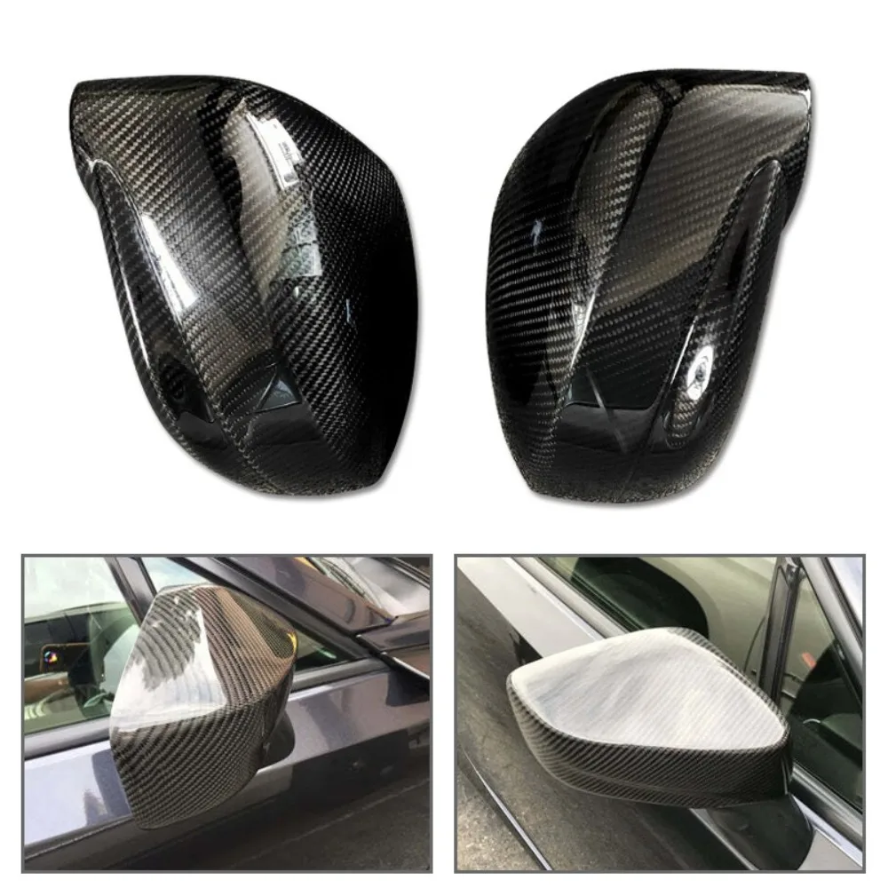 

For 2008-2020 Nissan GTR R35 Side Mirror Cover Add on Gloss Carbon Fiber Pair