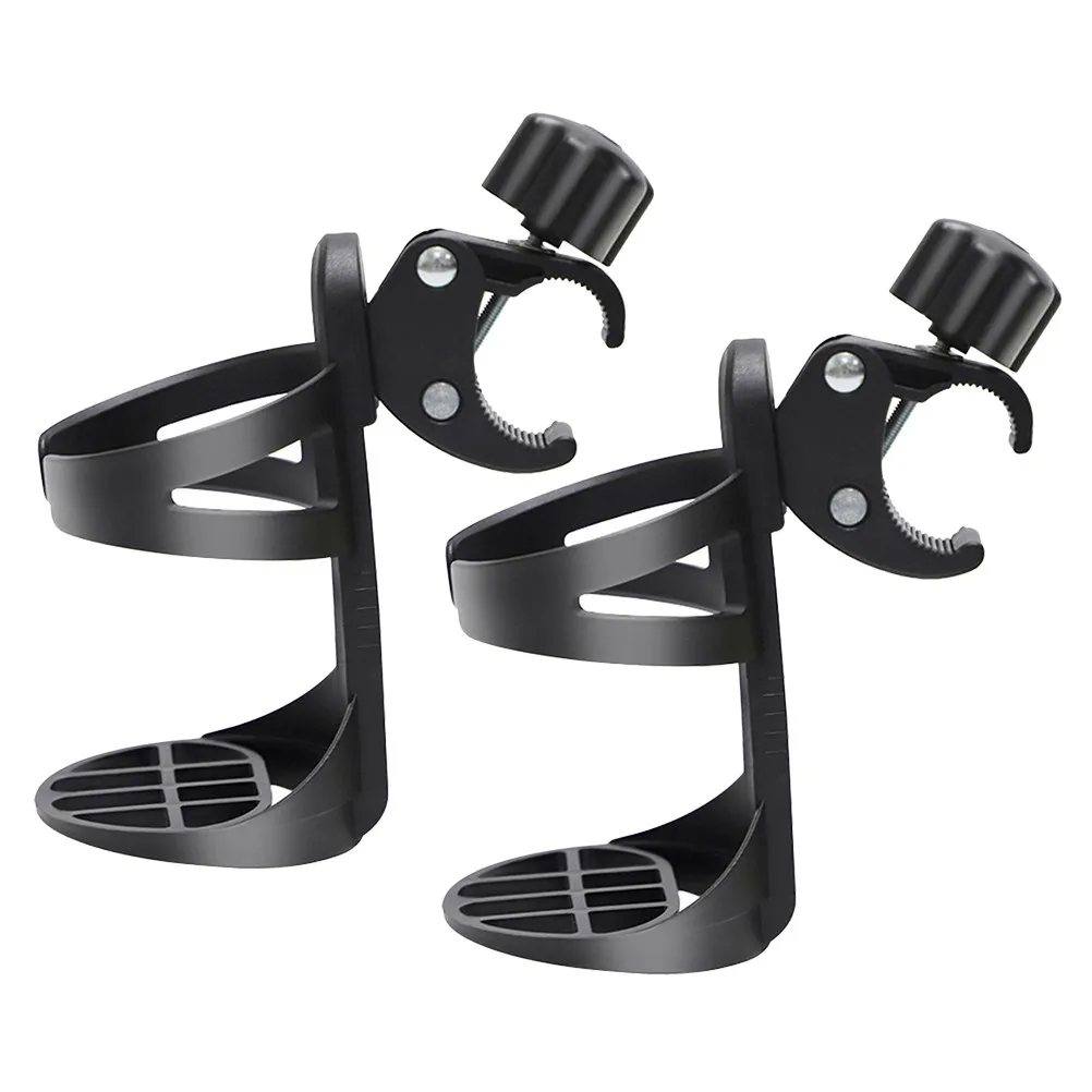 

2Pcs Wheelchair Cup Holder Adjustable Clamp Portable for Walker Stroller Baby Bottle Holder Outdoor Hospital Nursing Home