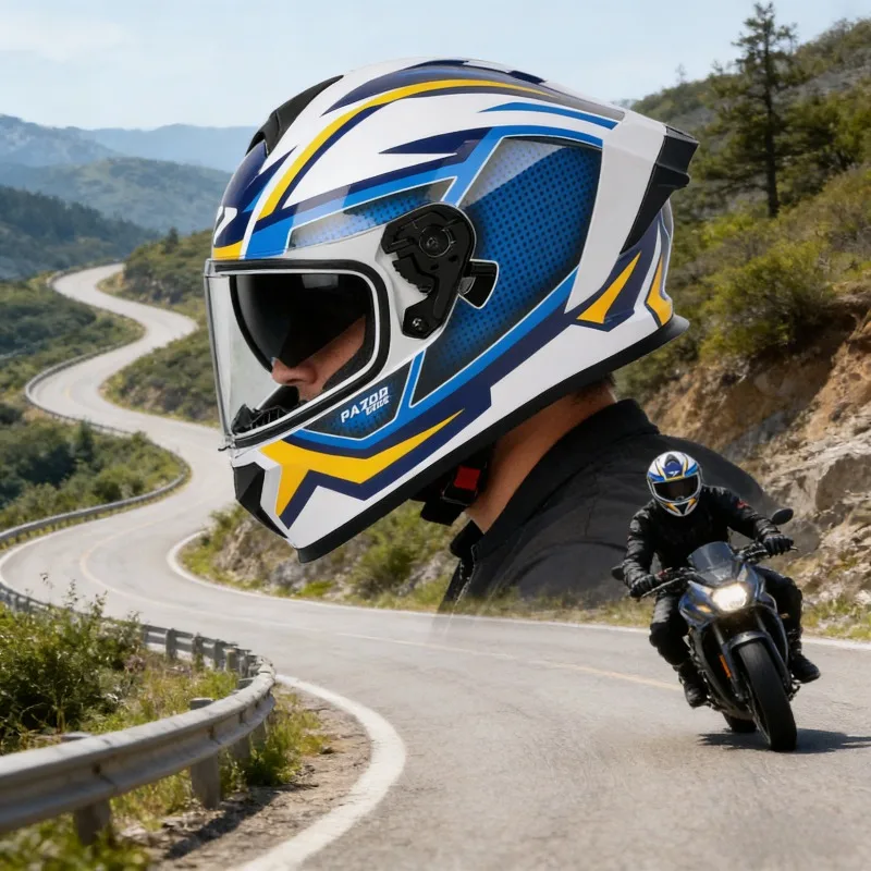 

All Season Full Face Motorcycle Helmet 3C Approved For Men Women Motorbike Safety Riding Helmet