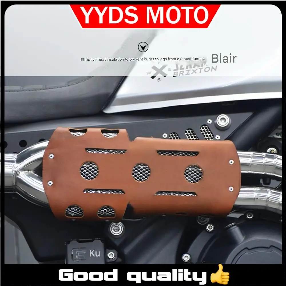 【Good quality】GK500 right-side high-mounted exhaust pipe, BRIXTON CSFIRE 500 full exhaust system with deep, resonant sound.
