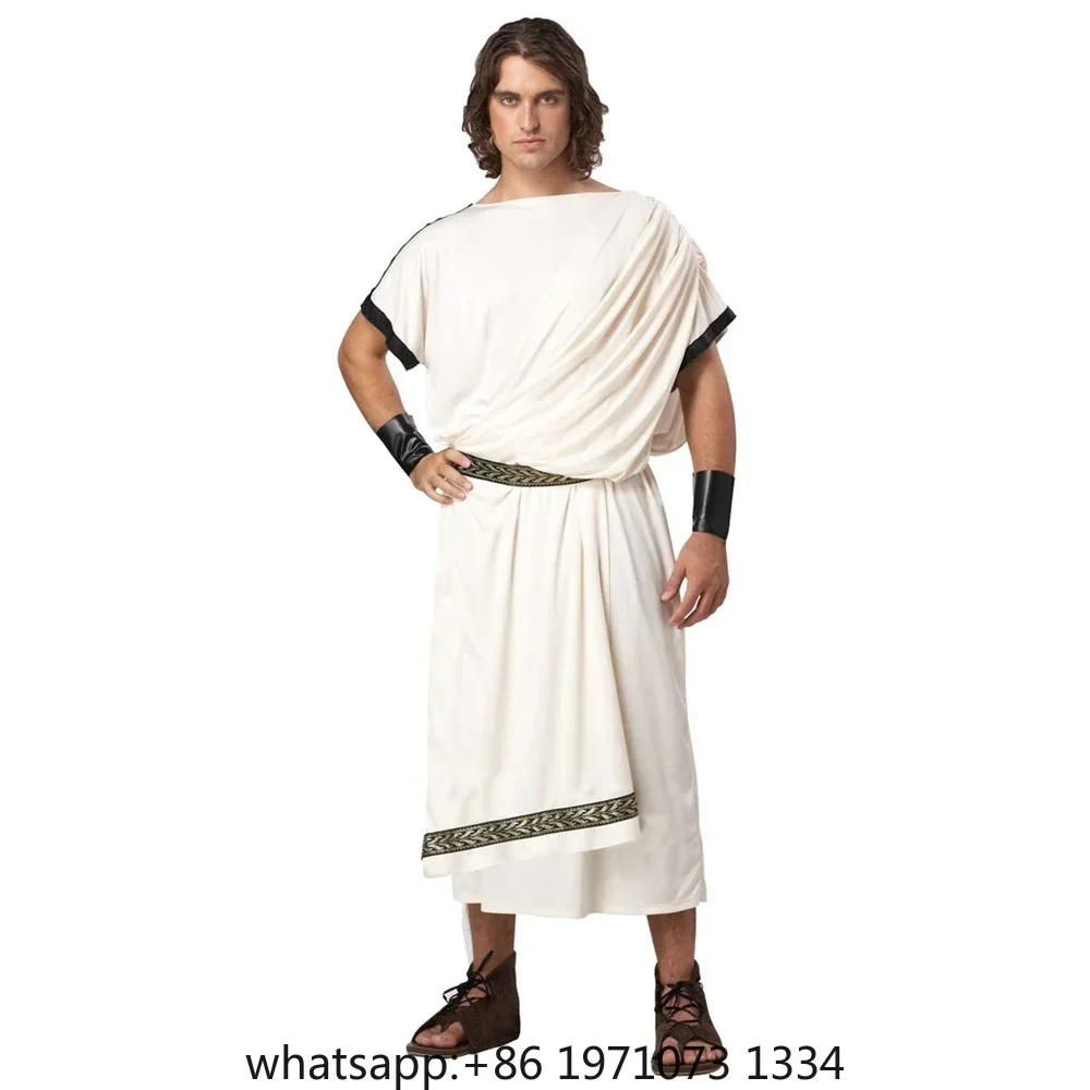 Ancient Egypt Romans Greeck Zeus Toga Goddess Couple Costume