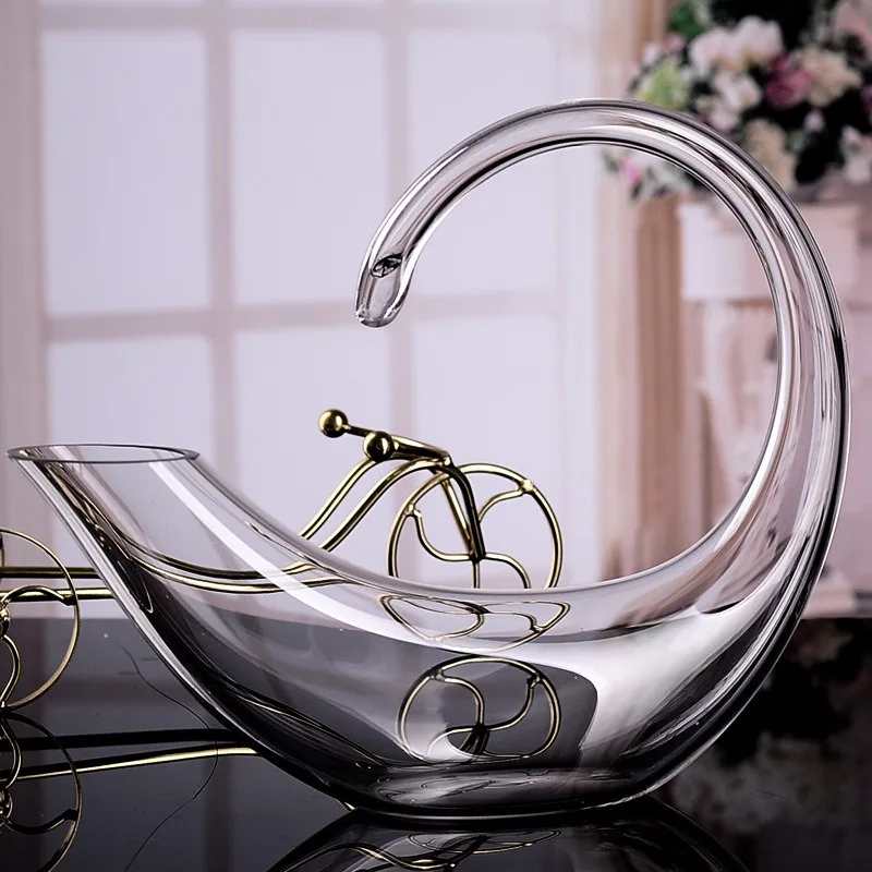 Lead Free Crystal Glass Decanter Scorpio Shaped Artificially Blown Integrated Creative Red Wine Decanter