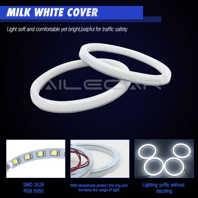 Auto Licht Led Angel Eyes RGB Led Halos Ring Auto Nachrüstung Licht Auto Beleuchtung System