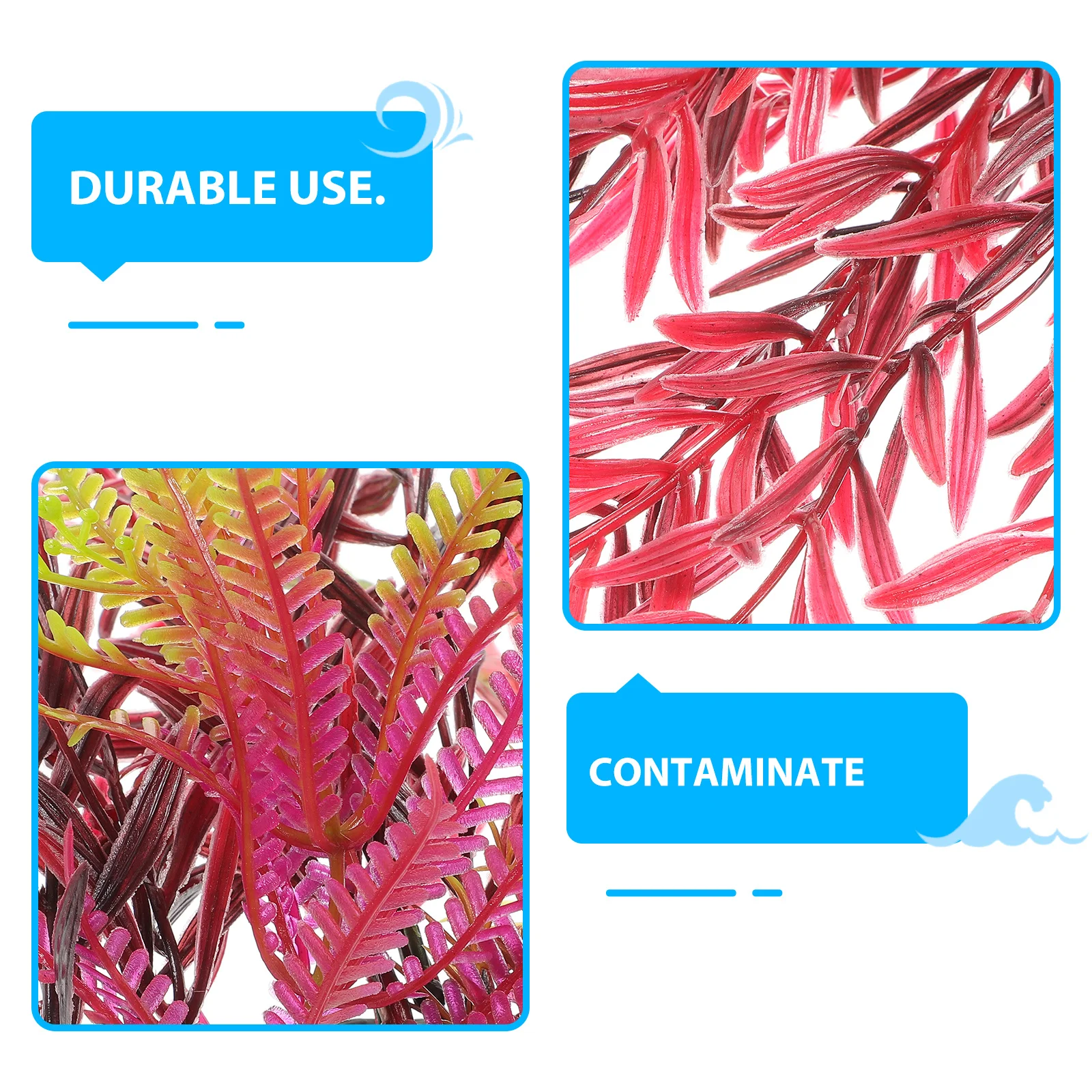 

2pcs Delicate Fake Plant Aquarium Decor Watergrass Decoration Realistic Fish Tank Accessories Plastic Household Decorative Small