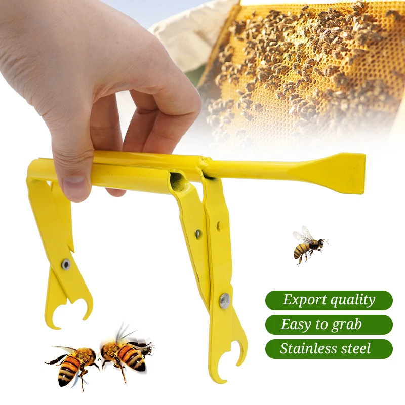 

Beekeeping Bee Hive Frame Holder Honeycomb Spleen Lifter Capture Grip Precise Beehive Clip Stainless Steel Tightening Tools