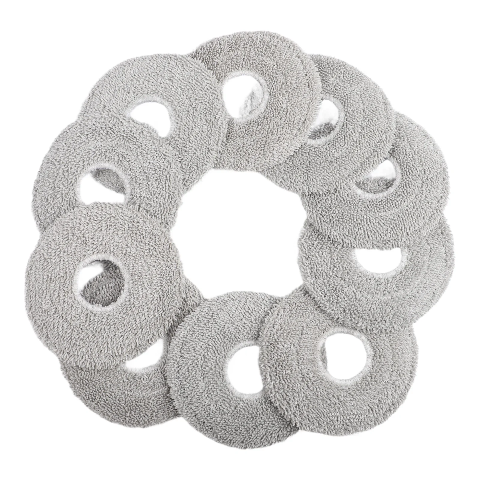 Replacement Mop Cloths for Xiaomi For Mijia 5 Pro OV21CN Robot Vacuum Cleaner 10 Pieces Microfiber Pads for Regular Floor Care