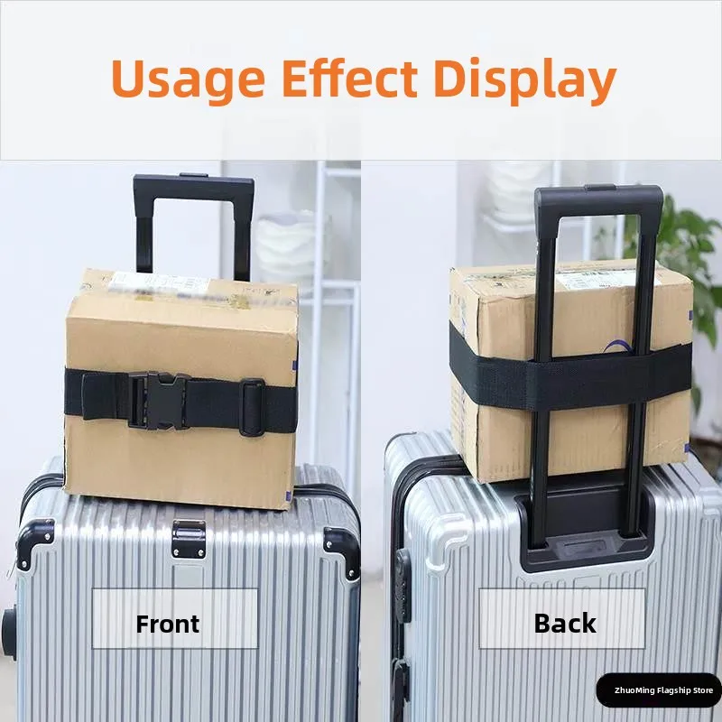 Travel Luggage Strap Elastic Backpack Bag Fixing Rope Carry-On Bag Pull Rod Fastening Band for International Travel