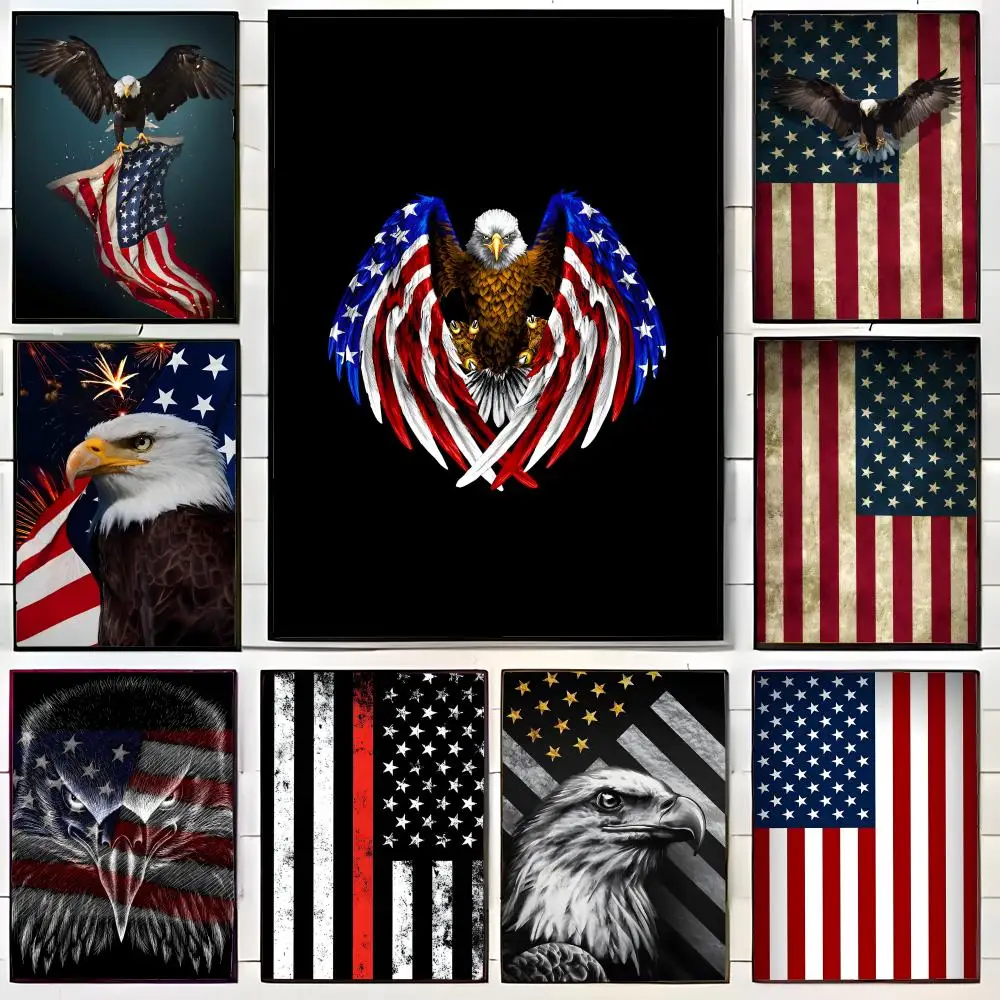Diverse Cultural Influential Country Art U-u-Usa Poster Wall Art Print Poster Decorative Mural Home Decor Gift Unframed
