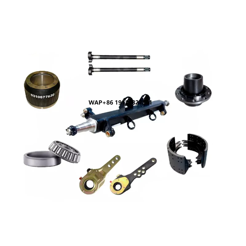 

American Germany European Type 12/14/16/18T Trailer Axle Part Round/Square Axle Tube Truck Brake Shoes