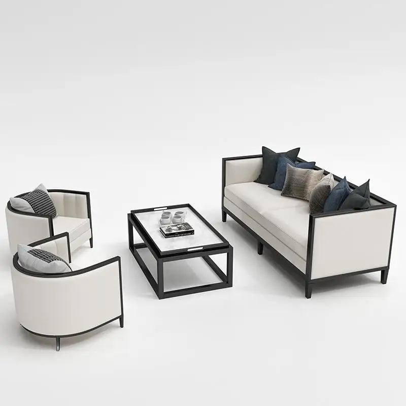 Sofa combination teahouse tea room, hotel lobby reception booth furniture