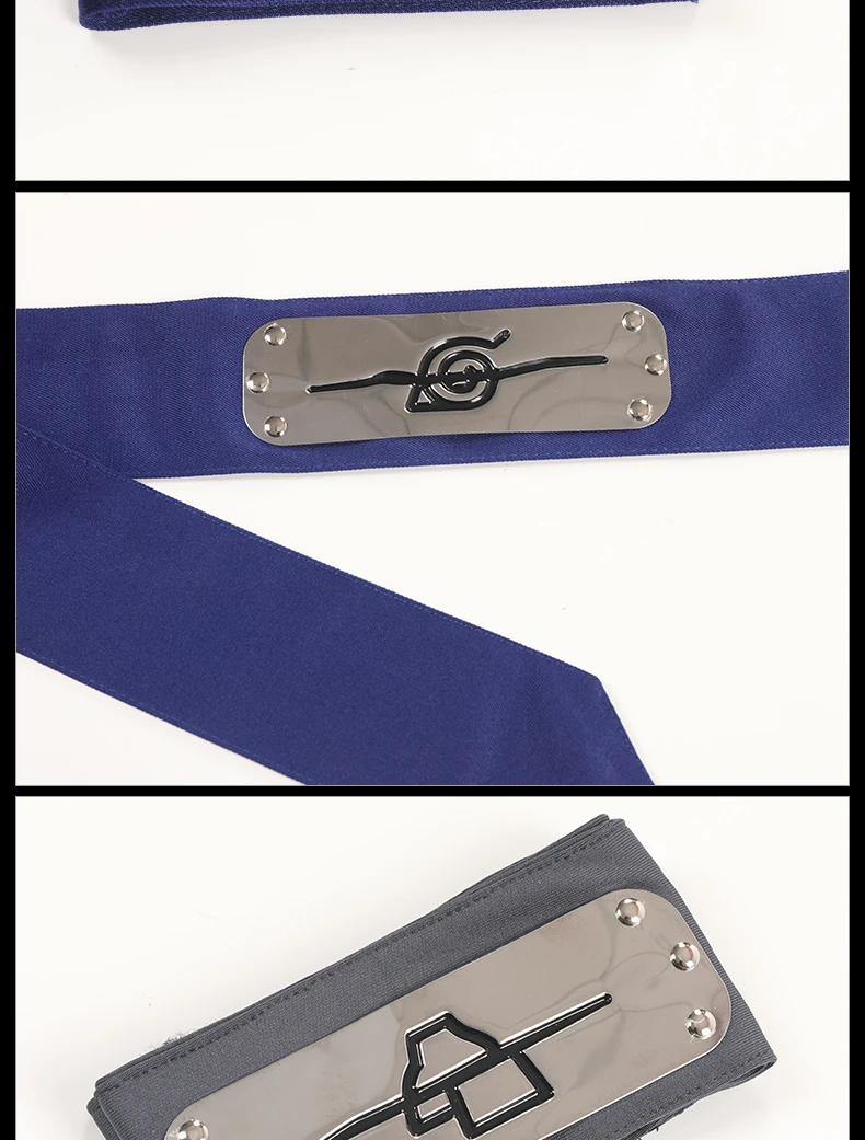 NARUTO Akatsuki Pain Kisame Deidara Kakuzu Hidan Offizielle Autorisierung Cosplay Ninja Stirnband Haarbekleidung – Detail 6
