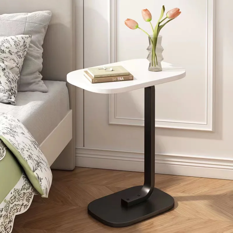 Shaped Side Table Modern Light Luxury Style Small Coffee Table Living Room Portability Household Compact Tea Table